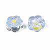 Transparent Acrylic Beads X-ACRC-S039-03-4