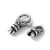316 Stainless Steel Lobster Claw Clasps Sets STAS-D303-10AS-01-2