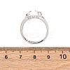 Brass Open Cuff Ring Components KK-U074-10P-3