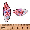 4Pcs 4 Styles Transparent Epoxy Resin Pendants RESI-B032-02F-3