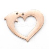 Ion Plating(IP) 304 Stainless Steel Pendants STAS-P280-17RG-1