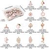 48Pcs 12 Styles Alloy Enamel Pendants ENAM-FS0003-50-4