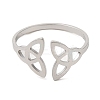 Non-Tarnish 304 Stainless Steel Open Cuff Ring RJEW-Z026-06P-2