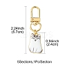 Cat Alloy Enamel Pendant Decorations HJEW-FZ00012-2