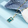 Brass Pendant Necklaces NJEW-R006-01G-02-3