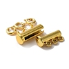 3-Strand 6-Hole Alloy Magnetic Slide Lock Clasps FIND-TAC0014-69A-G-3