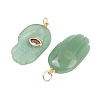 Natural Green Aventurine Pendants G-Z134-05A-2