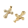 Brass Micro Pave Cubic Zirconia Pendants KK-R229-10G-E-2