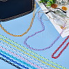   20 Strands 10 Colors Opaque Acrylic Cable Chains SACR-PH0002-11-6