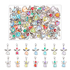 6 Sets 2 Styles Angel Acrylic Pendant Decorations HJEW-FH0001-58-1