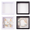 6Pcs 2 Styles Square Transparent 3D Floating Frame Display OBOX-TA0001-01-1