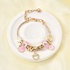 Alloy Enamel European Beads Charm Bracelets BJEW-F495-23G-1