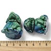 Dyed Natural Imperial Jasper Dog Figurine Statue for Living Room Table Home Decoration DJEW-N003-05C-3
