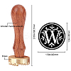 1Pc Golden Tone Brass Stamp Head DIY-CP0007-82W-2
