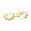 Rack Plating Brass Micro Pave Cubic Zirconia Stud Earrings for Women EJEW-H091-22G-2