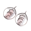 Natural Rose Quartz Big Pendants G-F702-02R-A-1