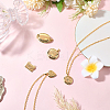 5Pcs 5 Styles Brass Locket Pendants KK-SC0007-17-4