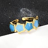 304 Stainless Steel Adjustable Cuff Rings RJEW-Q015-02G-D-1