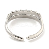 Tarnish Resistant 304 Stainless Steel Cuff Finger Ring Components STAS-P365-31P-3