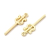 Rack Plating Alloy Pendants LS-PALLOY-E025-07G-2