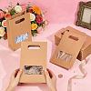 Kraft Paper Gift Bags with Visible Window and Die Cut Hole Handles ABAG-WH0032-124-3