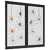 12Pcs 6 Colors Copper Wire Wrapped Natural Banded Agate Spider for Door Window Protection HJEW-NB00186-1