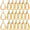 120Pcs Grade AA Brass Ice Pick Pinch Bails for Pendant Making KK-SC0005-20G-1