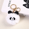Red Pnada Furry Pom-Pom Keychain for Women PW-WG95C5D-01-1