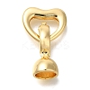Brass Fold Over Clasps KK-K389-021G-1