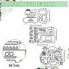 Beach Theme Carbon Steel Cutting Dies Stencils DIY-WH0309-1939-2