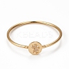 Rack Plating Brass Micro Pave Cubic Zirconia Bangles BJEW-E071-16G-02-1