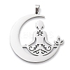 Anti-Tarnish 304 Stainless Steel Pendants STAS-U030-10P-1