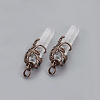 Natural Quartz Crystal Pointed Pendants G-O164-02F-2