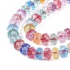 Crackle Transparent Glass Beads Strands GLAA-N068-03A-M-3