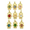 Rack Plating Brass Pendants ZIRC-L100-160G-1