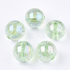 Transparent Acrylic Beads TACR-T006-01A-10-1