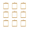 Alloy Open Back Bezel Big Pendants PALLOY-TA0021-02G-1