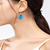 20Pcs 2 Colors Teardrop Alloy Open Back Bezel Pendants FIND-LP0004-85-3