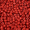 6/0 Baking Paint Glass Round Seed Beads SEED-S036-01C-15-3