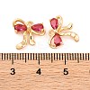 Brass Micro Pave Cubic Zirconia Charms KK-S389-03G-03-3