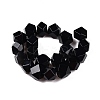 Dyed & Heated Natural Black Agate Beads Strands G-T138-39-2