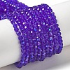 Electroplate Transparent Glass Beads Strands EGLA-A035-T3mm-L06-1