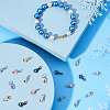 80Pcs 4 Color Ion Plating(IP) 304 Stainless Steel Lobster Claw Clasps STAS-DC0006-22-3