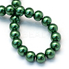 Baking Painted Pearlized Glass Pearl Round Bead Strands HY-Q003-4mm-71-4