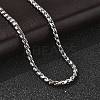 304 Stainless Steel Rope Chain Necklaces for Women NJEW-Q026-02P-5