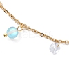 304 Stainless Steel Link Chain Anklets AJEW-AN00699-03-4
