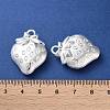 Rack Plating Iron Locket Pendants KK-F090-05S-4