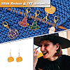 Halloween Theme Alloy Enamel Ghost & Witch Hat & Pumpkin Charm Locking Stitch Markers HJEW-PH01714-4