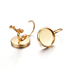 304 Stainless Steel Leverback Earring Settings X-STAS-F191-03G-10mm-5