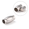 Tarnish Resistant 304 Stainless Steel Magnetic Clasps with Glue-in Ends STAS-K006-21C-1